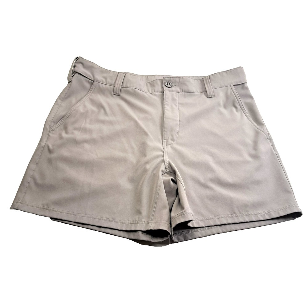 Huk Performance Fishing Shorts Mens XL Gray Lightweight Quick Dry 6" Inseam